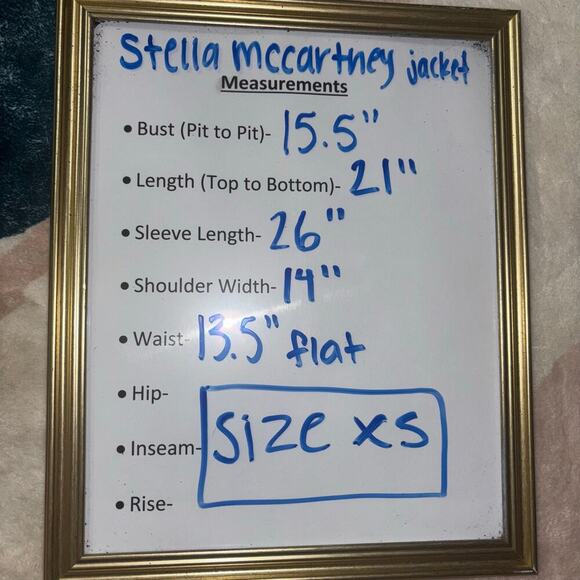 Stella McCartney x Adidas Jacket- Double Breasted Cropped Jacket in Gray Size XS - Picture 15 of 15